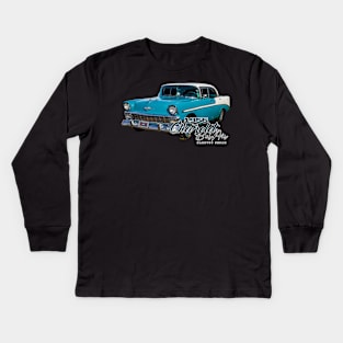 1956 Chevrolet Bel Air Hardtop Sedan Kids Long Sleeve T-Shirt